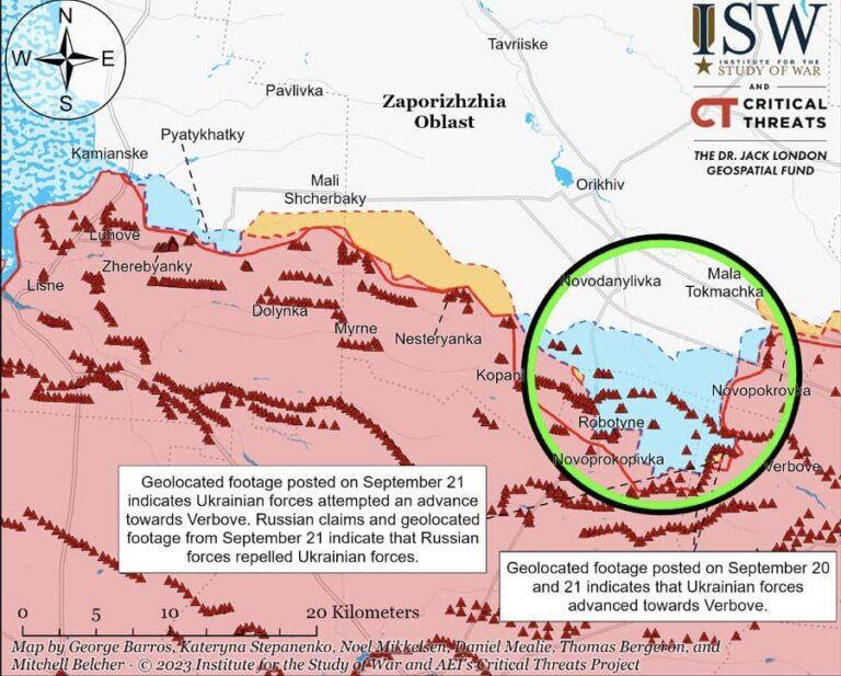 ЗСУ діють за останньою лінією оборони росіян у Запорізькій області – ISW