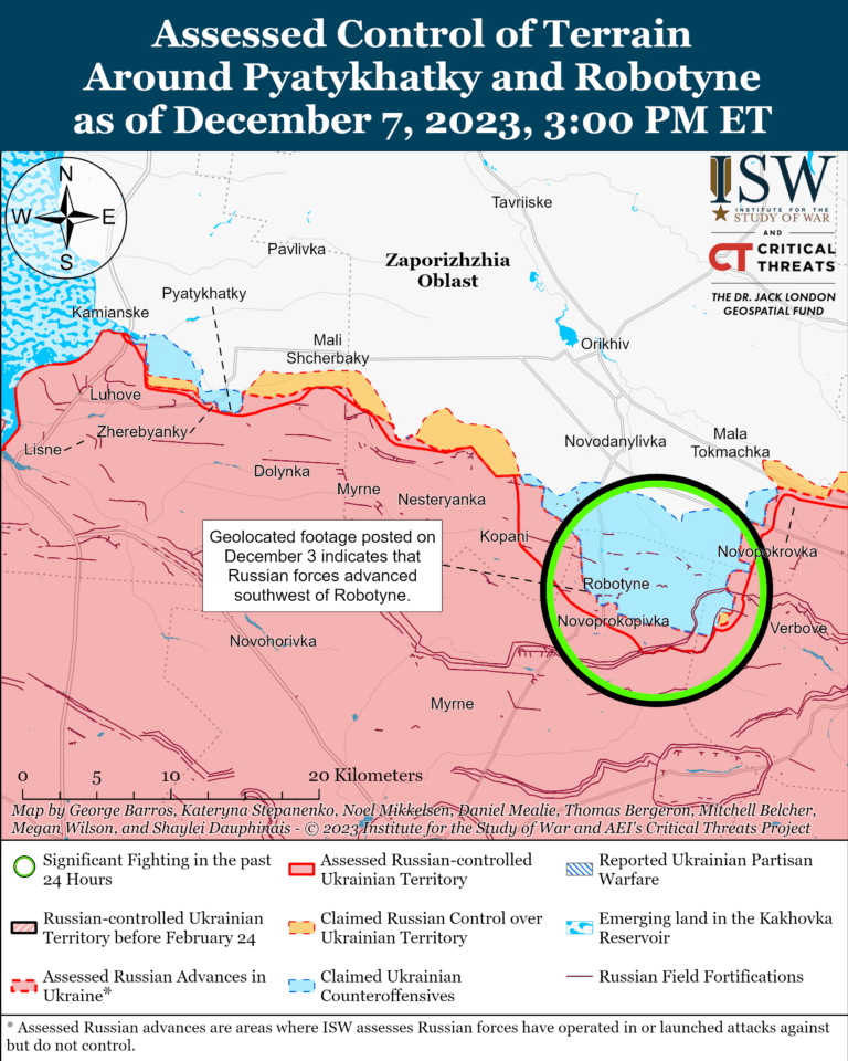 ВСУ наносят потери российским войскам в Запорожской области, – ISW