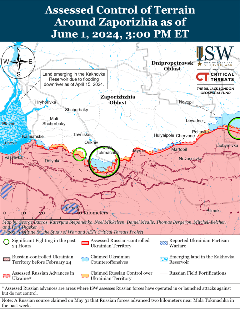 Российские военные открыли новое направление атаки в Запорожской области: анализ ISW