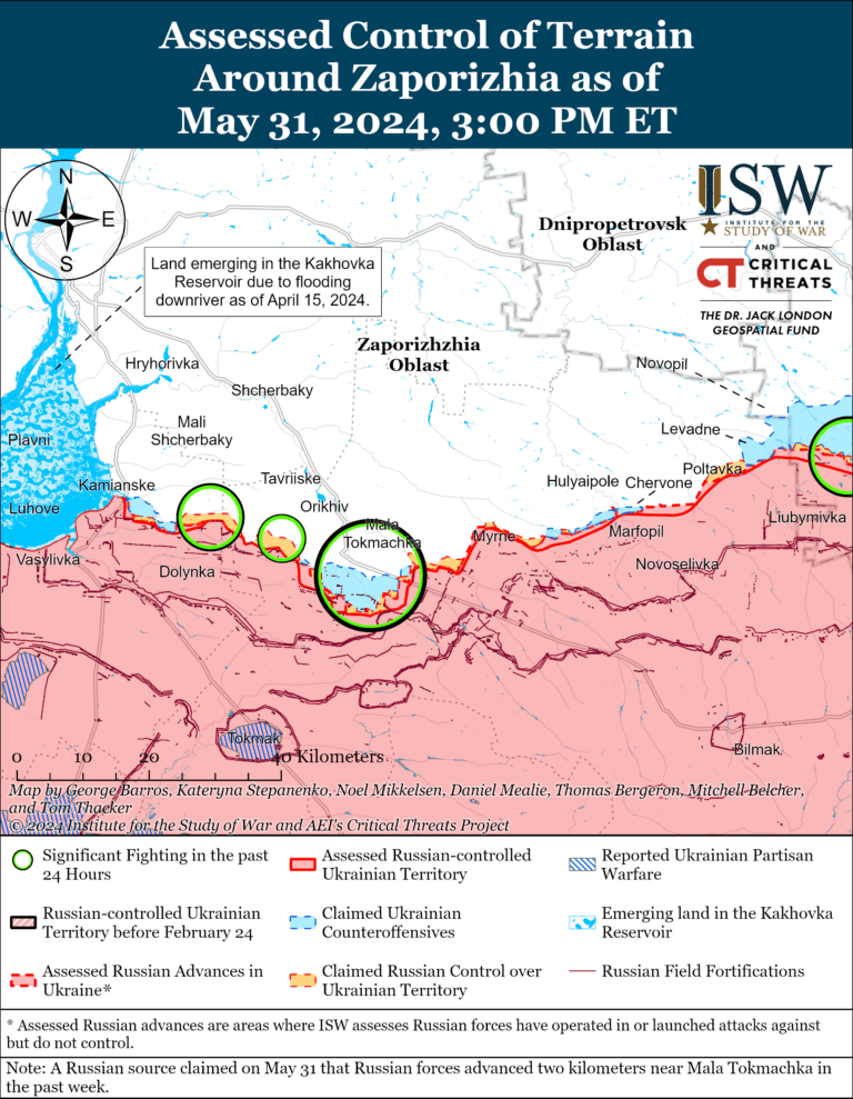 Россияне активизировались в Запорожской области (КАРТА)