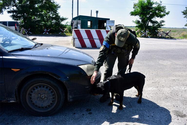 Запорізькі кінологи за пів року на блокпостах виявили понад 7000 небезпечних предметів