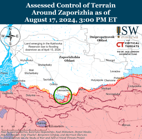 Позиційні бої та переміщення російських військ: ситуація на Запорізькому напрямку