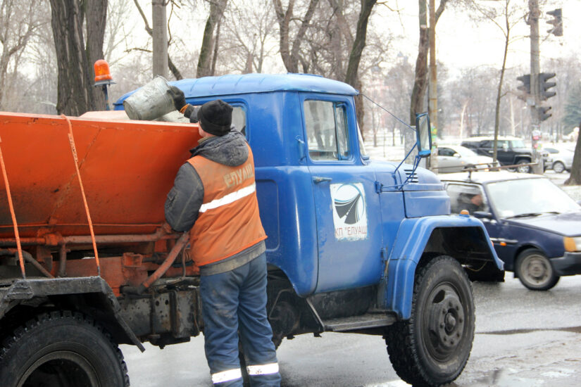 дороги, гололед