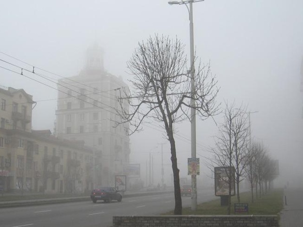 В Запоріжжі туман