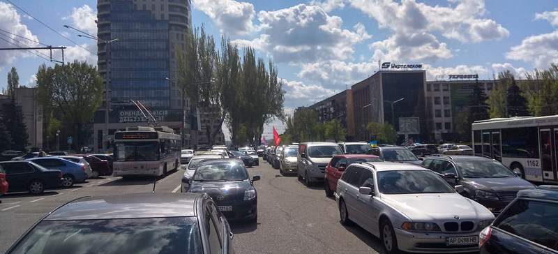 V Zaporozh'ye predprinimateli vyshli na miting protiv zakrytiya rynkov (FOTO, VIDEO)