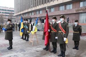 На Майдане Героев простились с погибшим запорожским солдатом