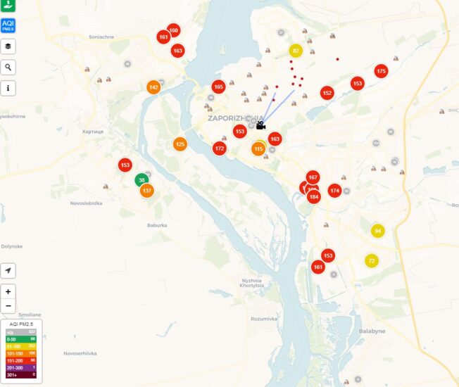 В Запорожье повышенный уровень загрязнения воздуха