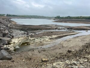 Полностью обмелели водно-болотные угодья в одном из нацпарков Запорожской области. ФОТО