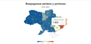 Запорожская область оказалась в лидерах по количеству угнанных автомобилей