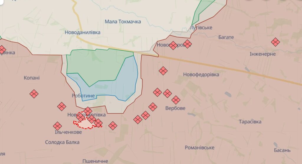 ВСУ двигаются на Запорожском фронте к следующему селу (КАРТА)