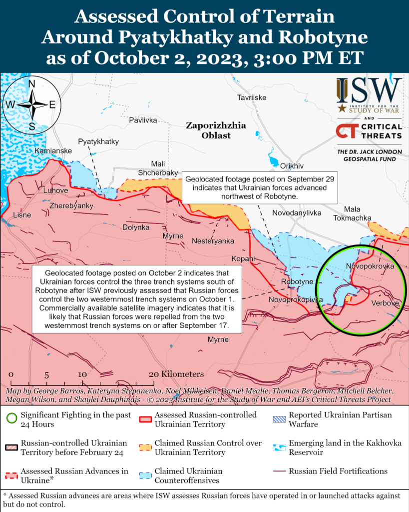 Позиции под Работино отбили украинские военные - ISW