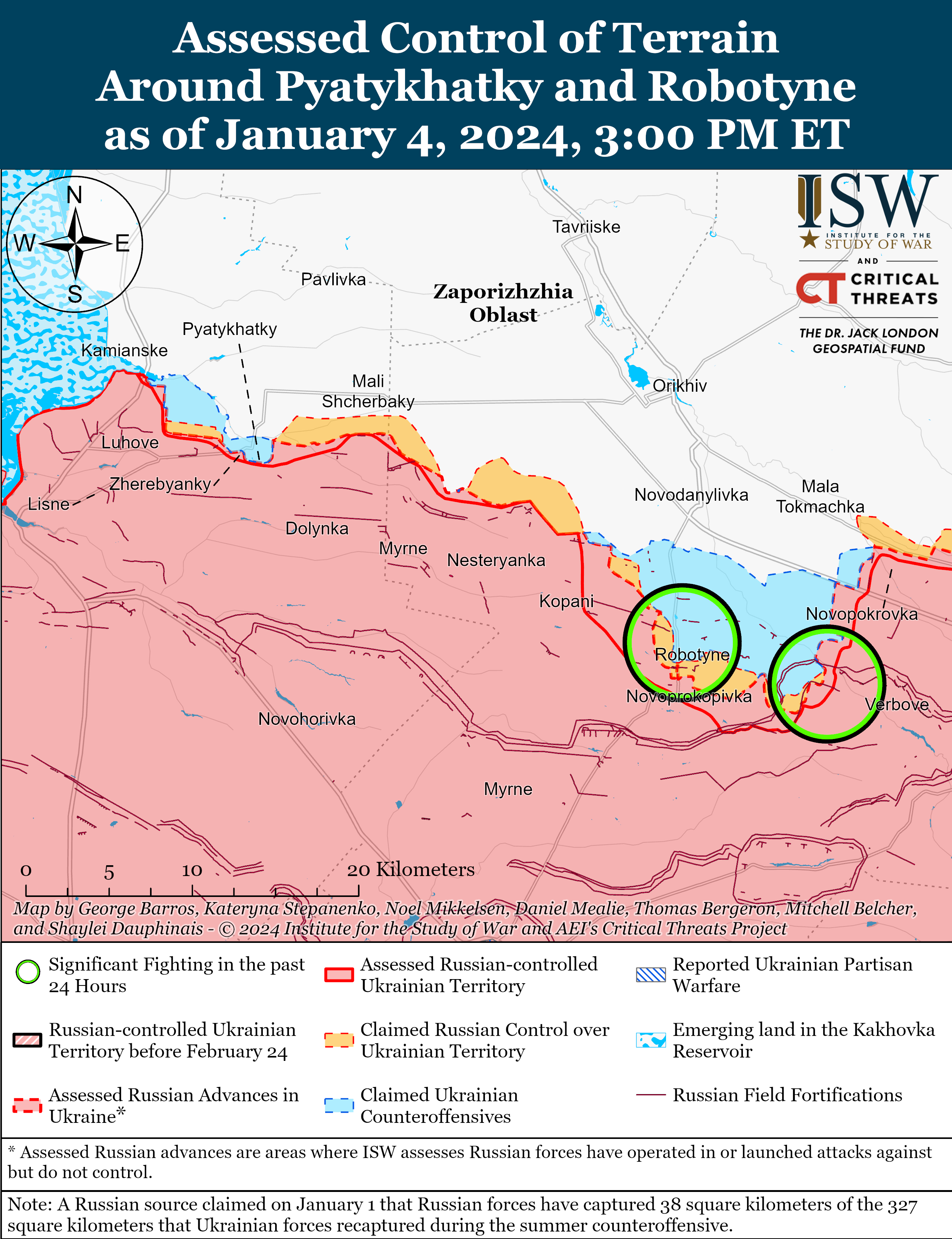 В Запорізькій області відбулися позиційні бої (КАРТА)