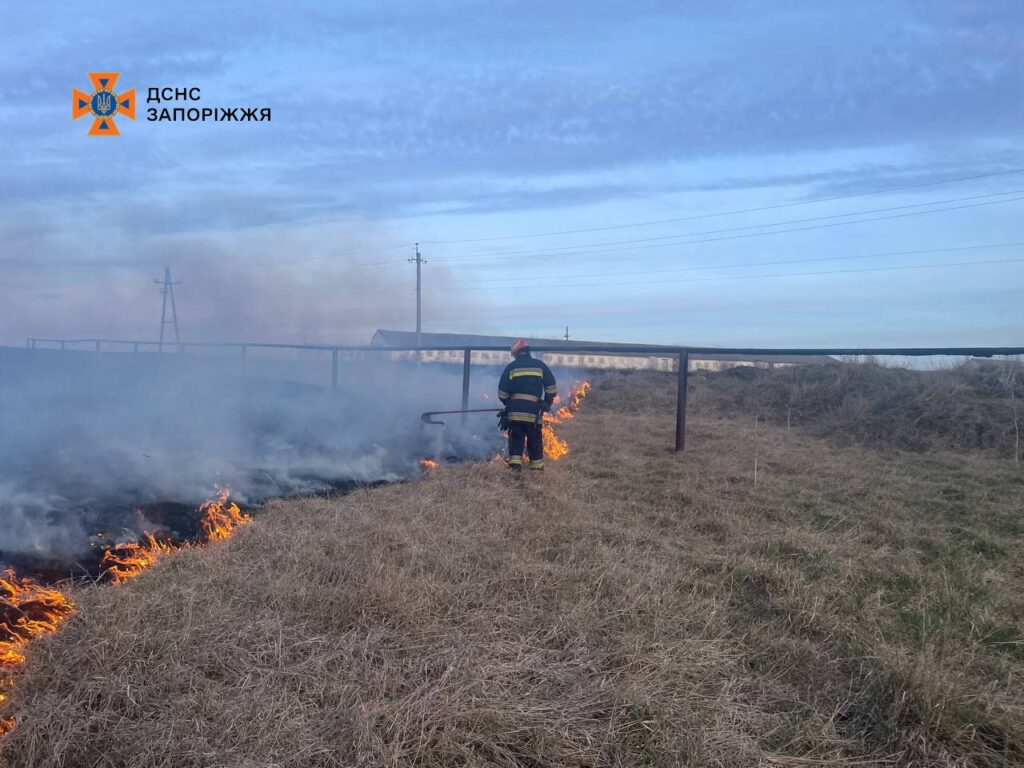 Пожежа у Запорізькій області