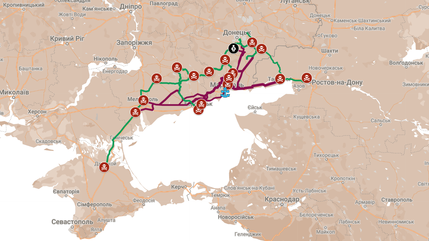 Окупанти будують залізницю через Запорізьку область