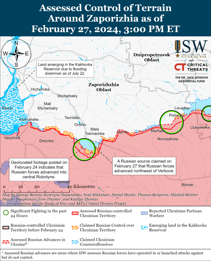 ISW не підтверджує вихід українських військ з Роботиного (КАРТА)