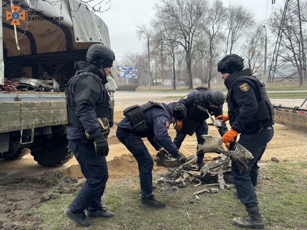 У Запоріжжі знищили залишок російської ракети після російської атаки (ФОТО)