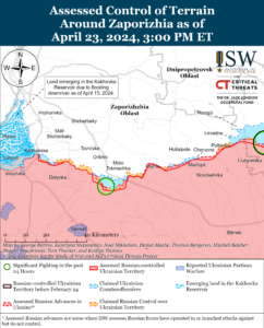 Аналітики ISW показали, де відбуваються бої в Запорізькій області