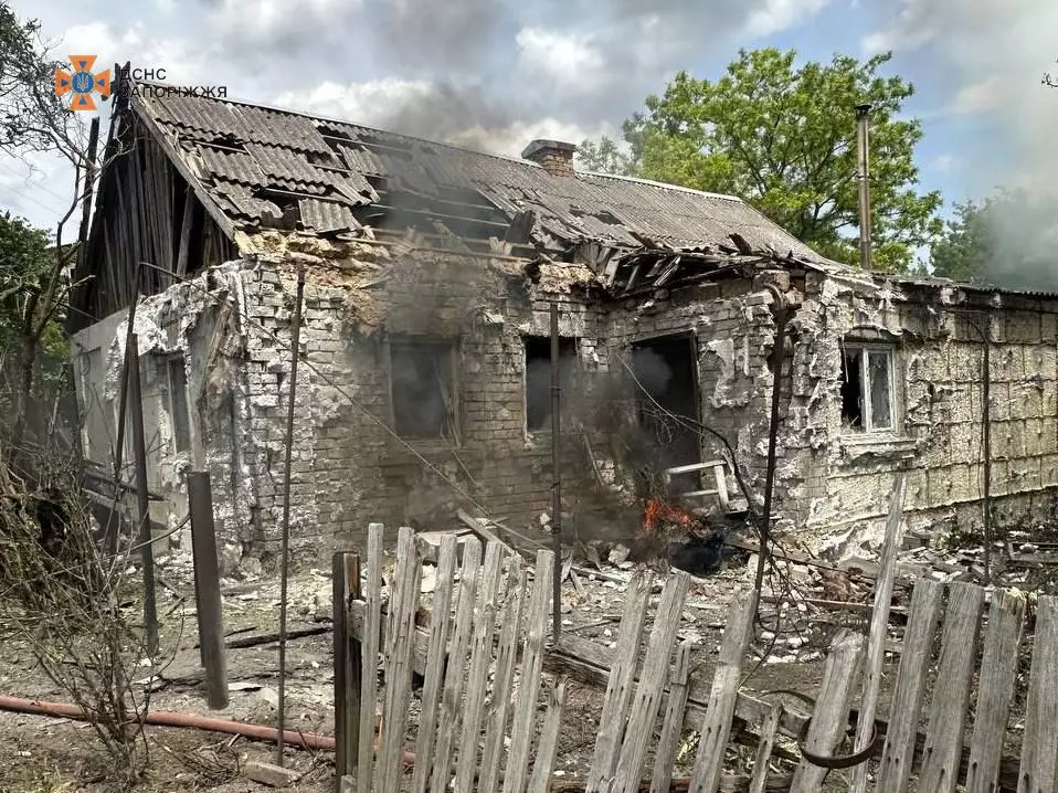 Пожежа у Запорізькій області