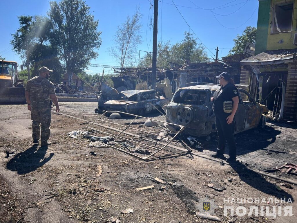 Вільнянськ після ракетного обстрілу