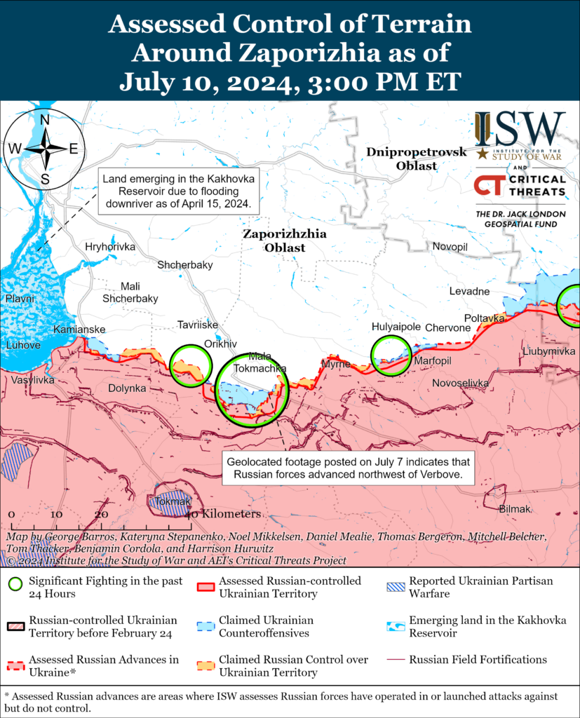 Росіяни можуть готуватися до наземних атак біля Гуляйполя, - ISW