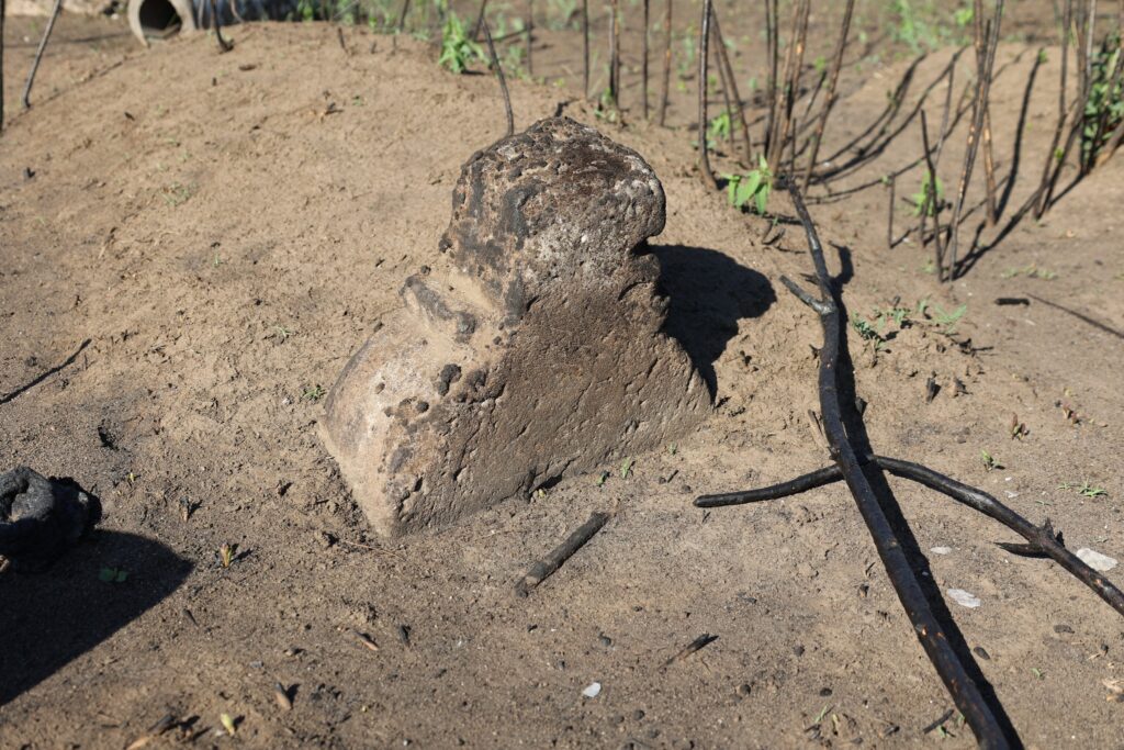 Подолянське кладовище  у після пожежі.