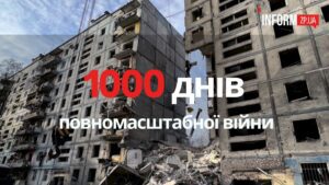 1000 днів повномасштабної війни: кількість загиблих, зруйновані будинки та українізація у Запоріжжі