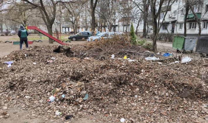 У Запоріжжі поблизу багатоквартирних будинків утворилося сміттєзвалище