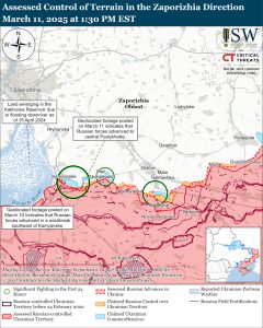 Россияне продвинулись на Запорожском направлении, – ISW (КАРТА)